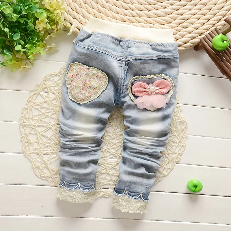 Hot! Spring Autumn Sweet Girls Flower Lace Denim Trousers Slim Jeans Children's Colthing Kids
Hot! Spring Autumn Sweet Girls Flower Lace Denim Trousers Slim Jeans Children's Colthing Kids