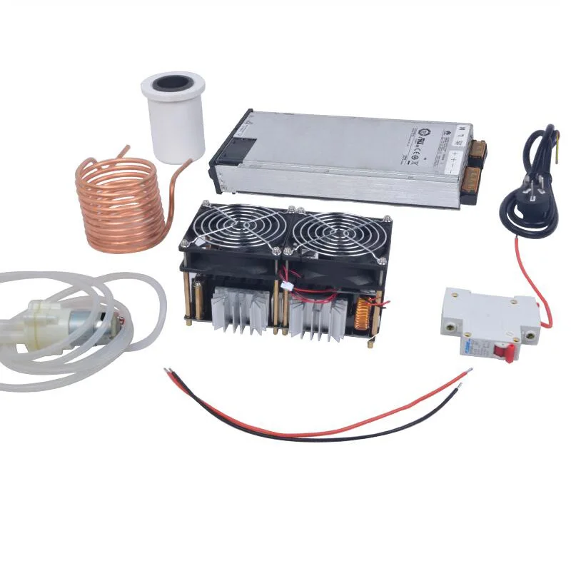 2500W ZVS Induction Heater Induction Heating PCB Board Heating Machine Melted Metal + Coil Mayitr+ Crucible+Pump+Power Supply
2500W ZVS Induction Heater Induction Heating PCB Board Heating Machine Melted Metal + Coil Mayitr+ Crucible+Pump+Power Supply