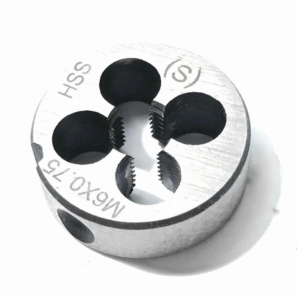 HSS M6 x 0.75 1/" OD Round Adjustable Die Cutting Tools