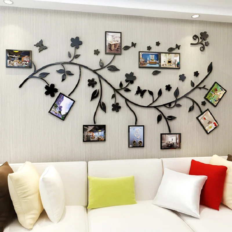 Nordic 3d self-adhesive wall sticker Acrylic photo frame tree wall sticker Living room sofa background wall decoration wallpaper
Nordic 3d self-adhesive wall sticker Acrylic photo frame tree wall sticker Living room sofa background wall decoration wallpaper