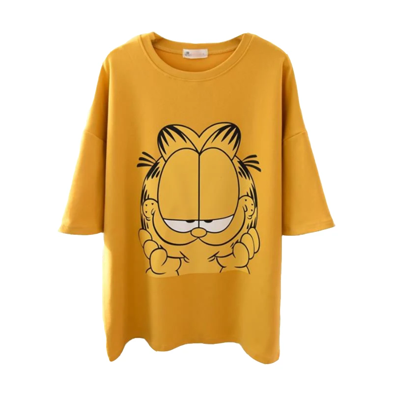 2019 New Spring and Summer Short-sleeved Women's Cartoon Cat Loose Thin Short-sleeved T-shirt Female
2019 New Spring and Summer Short-sleeved Women's Cartoon Cat Loose Thin Short-sleeved T-shirt Female