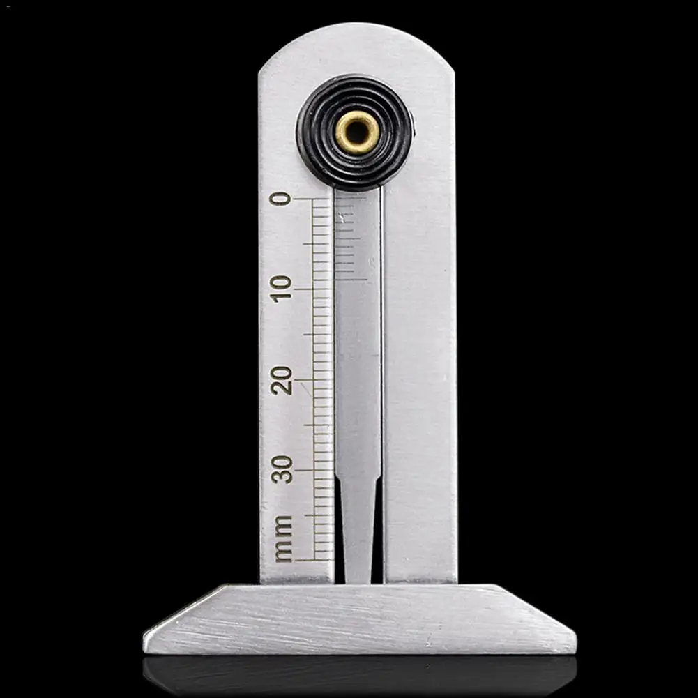 Stainless Steel Tire Pattern Vernier Digital Depth Gauge 0-30mm Tread Ruler For Inspection Of Tire Depth And Wear