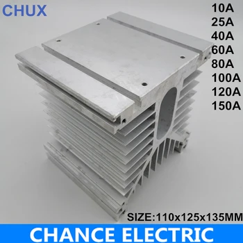 Solid State Relay Heating Radiator 110X125X135MM be used for Three phase solid state relay 10A 25A 40A 60A 80A 100A 120A 150A