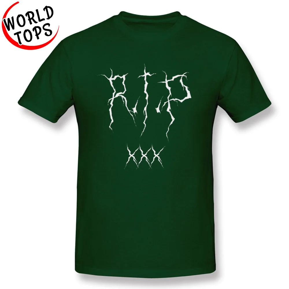 Mens T-shirts RIP xxxtentacion Black Fitness Tight Tops & Tees 100% Cotton O Neck Short Sleeve Summer Tee-Shirts Summer Autumn RIP xxxtentacion Black dark