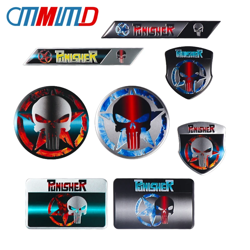 New Car styling Aluminum THE Punisher skull Body Emblem Car Motorcycle 3D sticker Auto Skeleton Rear Badge Decoration Decals
New Car styling Aluminum THE Punisher skull Body Emblem Car Motorcycle 3D sticker Auto Skeleton Rear Badge Decoration Decals