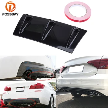 POSSBAY Black Car Rear Bumper Lip Diffuser Shark Fin Back Bumper Spoiler Lip Splitter Universal 3 Fin Car Exterior Replacement
POSSBAY Black Car Rear Bumper Lip Diffuser Shark Fin Back Bumper Spoiler Lip Splitter Universal 3 Fin Car Exterior Replacement