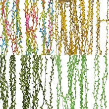 20m Silk Leaf-Shaped Vine Handmake Artificial green Leaves For DIY Wreath Gift Scrapbooking Craft Suppliues Wedding Decoration
20m Silk Leaf-Shaped Vine Handmake Artificial green Leaves For DIY Wreath Gift Scrapbooking Craft Suppliues Wedding Decoration