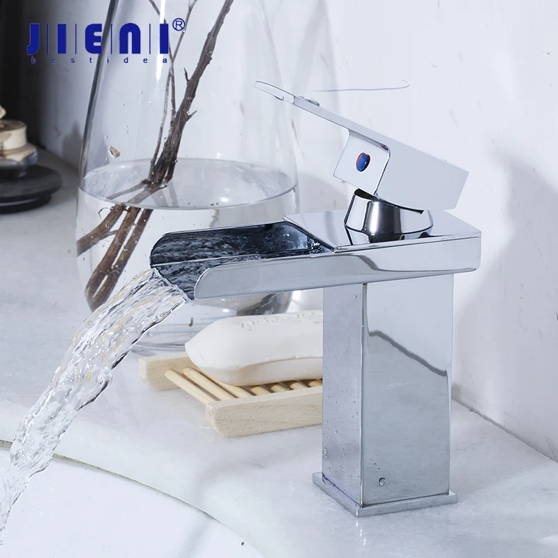 JIENI Bathroom Basin Faucet Tap Mixer Waterfall Chrome Brass Hot Faucet Polish Hot & Cold Water Mixer Solid Brass Mixer Tap
JIENI Bathroom Basin Faucet Tap Mixer Waterfall Chrome Brass Hot Faucet Polish Hot & Cold Water Mixer Solid Brass Mixer Tap