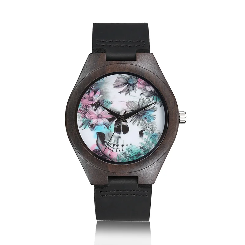 Flower Ink Painting Brown Solid Wood Quartz Watch Best Creative Gifts for Men and Women Valentine's Day Ladies Wrist Watches
Flower Ink Painting Brown Solid Wood Quartz Watch Best Creative Gifts for Men and Women Valentine's Day Ladies Wrist Watches