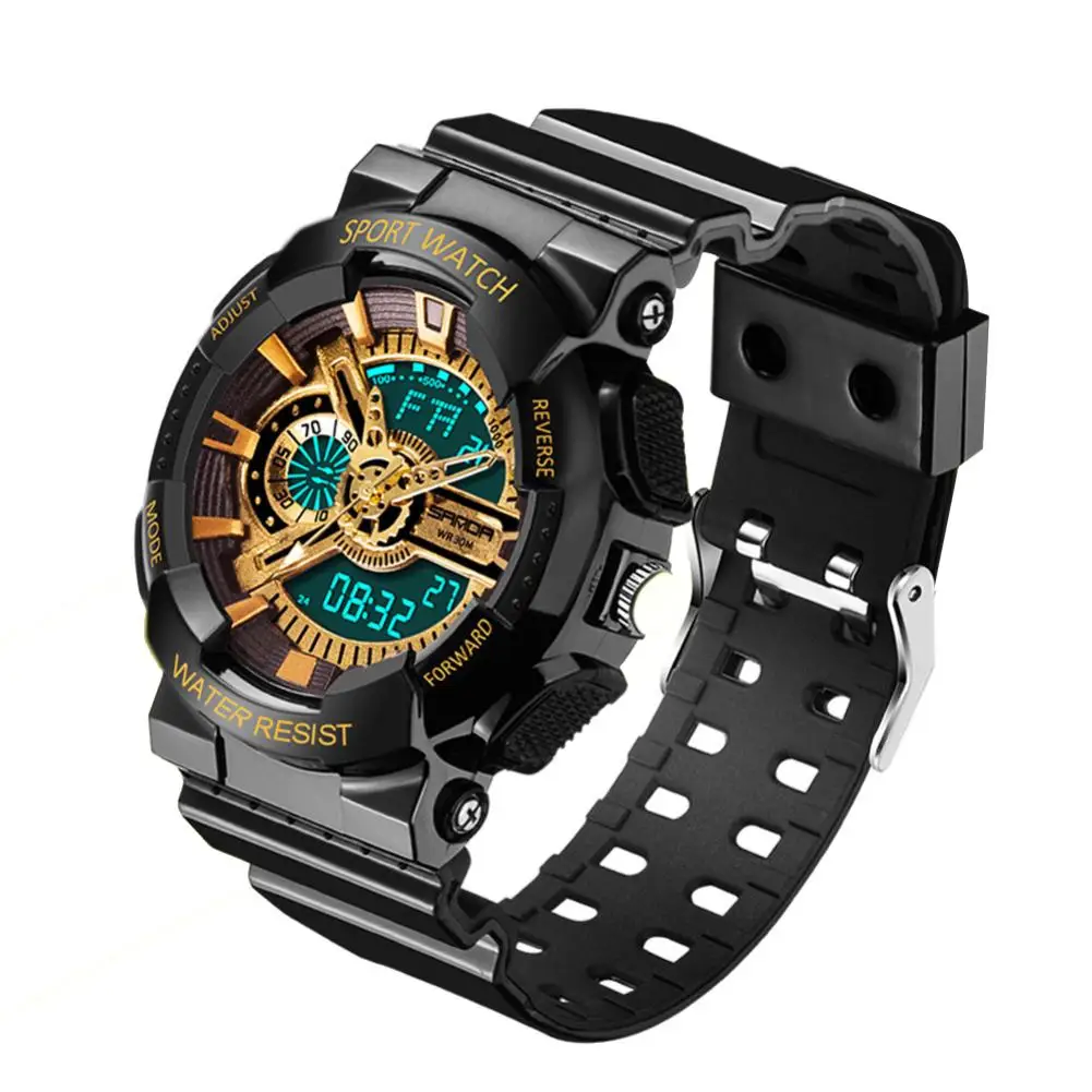 Women Men Sports Calendar Luminous Military Dual Display Digital Quartz Electronics Wrist Watches Relogio Masculino
Women Men Sports Calendar Luminous Military Dual Display Digital Quartz Electronics Wrist Watches Relogio Masculino