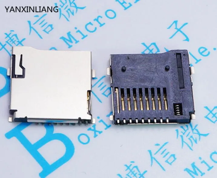 50pcs 9pin Micro SD card slot connectors size 14*15mm TF card deck fit for phone tablet Vehicle Navigation pop-up
50pcs 9pin Micro SD card slot connectors size 14*15mm TF card deck fit for phone tablet Vehicle Navigation pop-up