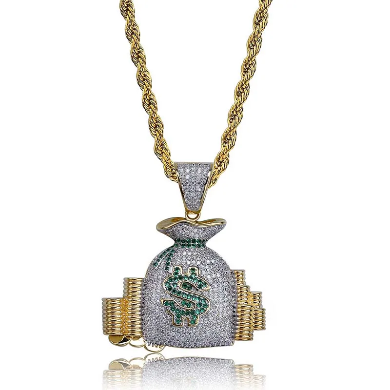 Hip Hop Dollar coin Micro Pave CZ Pendants Necklaces Men's Women Rope Chain Jewelry Dropshipping APK22103
Hip Hop Dollar coin Micro Pave CZ Pendants Necklaces Men's Women Rope Chain Jewelry Dropshipping APK22103
