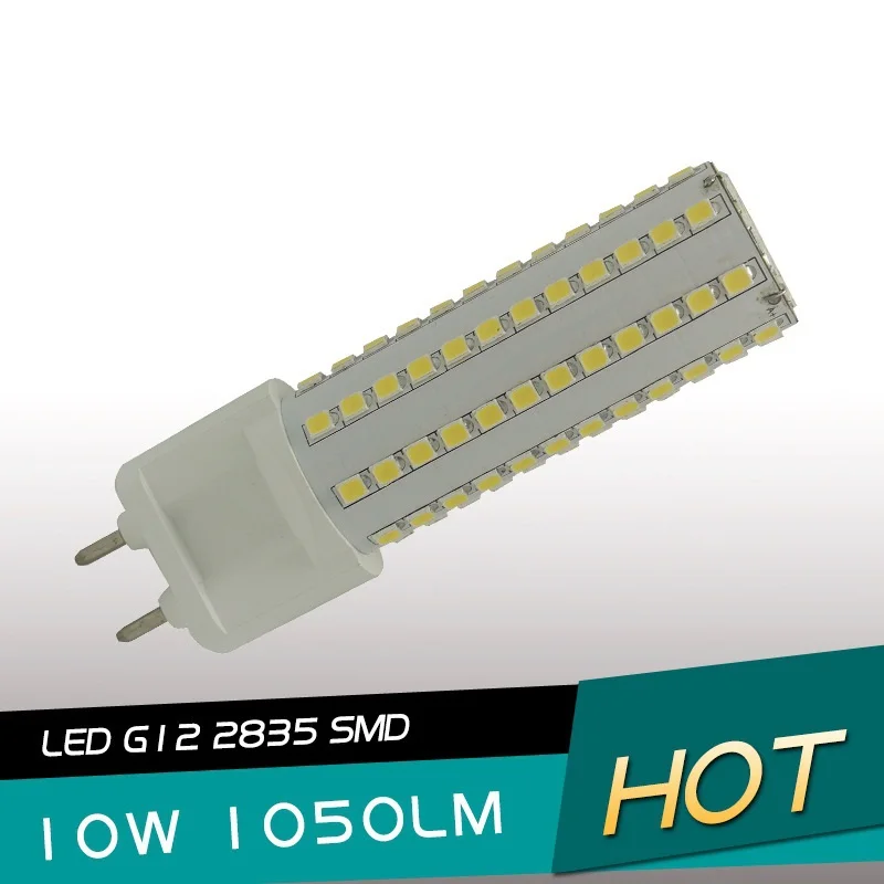 10pcs/lot G12 led corn bulb 1050LM 10W PL replace halogen lamp AC85-265V | Лампы и освещение