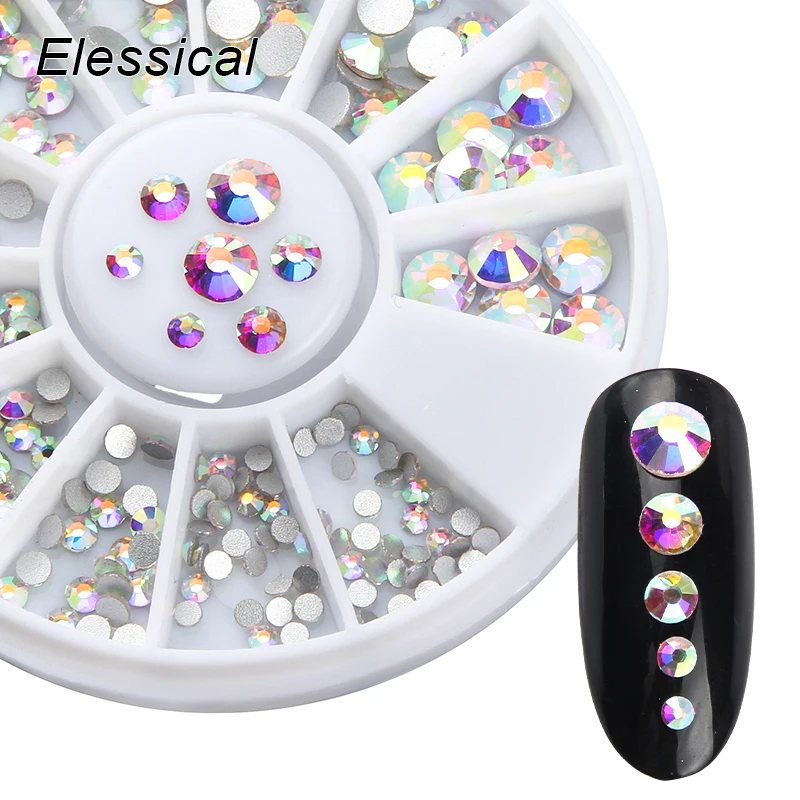 ELESSICAL AB Colors Crystal Rhinestone 3D Nail Art Flatback Decorations DIY Nail Wheel Accessories For Manicure And Phone WY1113
ELESSICAL AB Colors Crystal Rhinestone 3D Nail Art Flatback Decorations DIY Nail Wheel Accessories For Manicure And Phone WY1113
