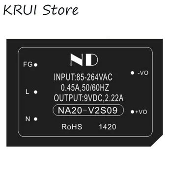Switching Power Supply 9v Ac Dc Converter 220v To 9v High Efficiency Low Ripple Isolated Ac-dc Power moudle 20w NA20-V2S09
Switching Power Supply 9v Ac Dc Converter 220v To 9v High Efficiency Low Ripple Isolated Ac-dc Power moudle 20w NA20-V2S09