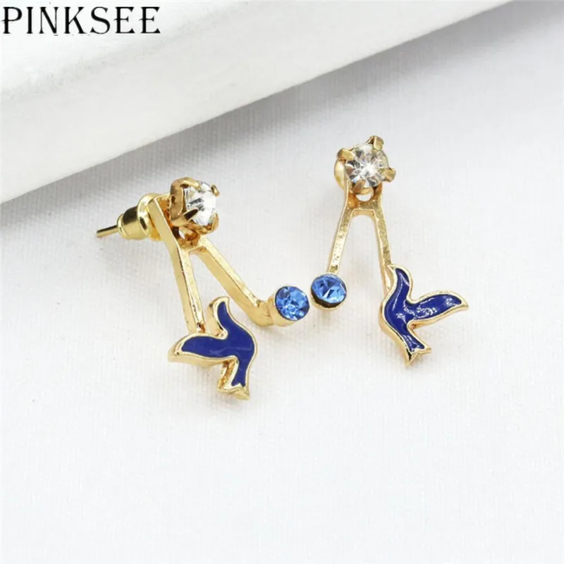 PINKSEE Korean Style 4 Color Crystal Cute Bird Stud Earrings For Women Girls Personality Creative Vintage Earring Jewelry Gifts
PINKSEE Korean Style 4 Color Crystal Cute Bird Stud Earrings For Women Girls Personality Creative Vintage Earring Jewelry Gifts