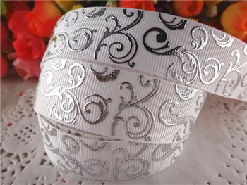New arrival 7/8" (22mm) silver foil grosgrain ribbons white ribbon hair accessories 5 yards SD1127
New arrival 7/8" (22mm) silver foil grosgrain ribbons white ribbon hair accessories 5 yards SD1127