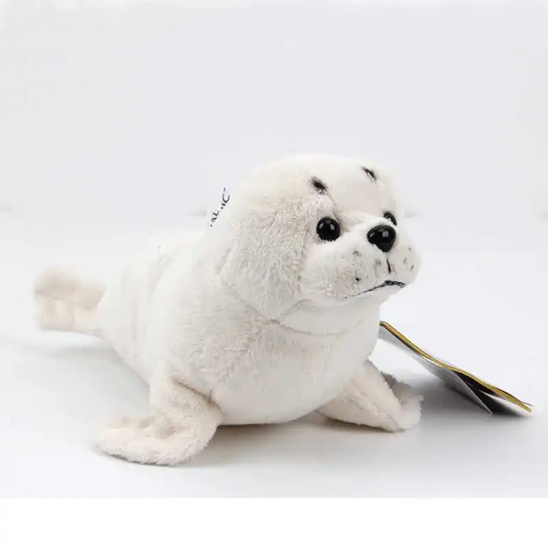 white sea lion stuffed animal