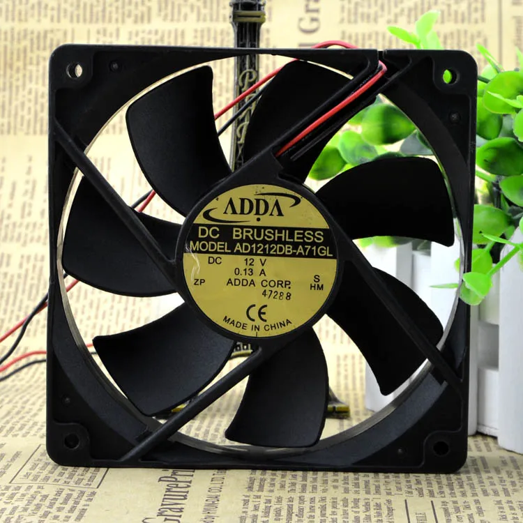 new and original 12025 12cm case fan 12v 0.13A AD1212DB-A71GL for ADDA 120*120*25mm
new and original 12025 12cm case fan 12v 0.13A AD1212DB-A71GL for ADDA 120*120*25mm