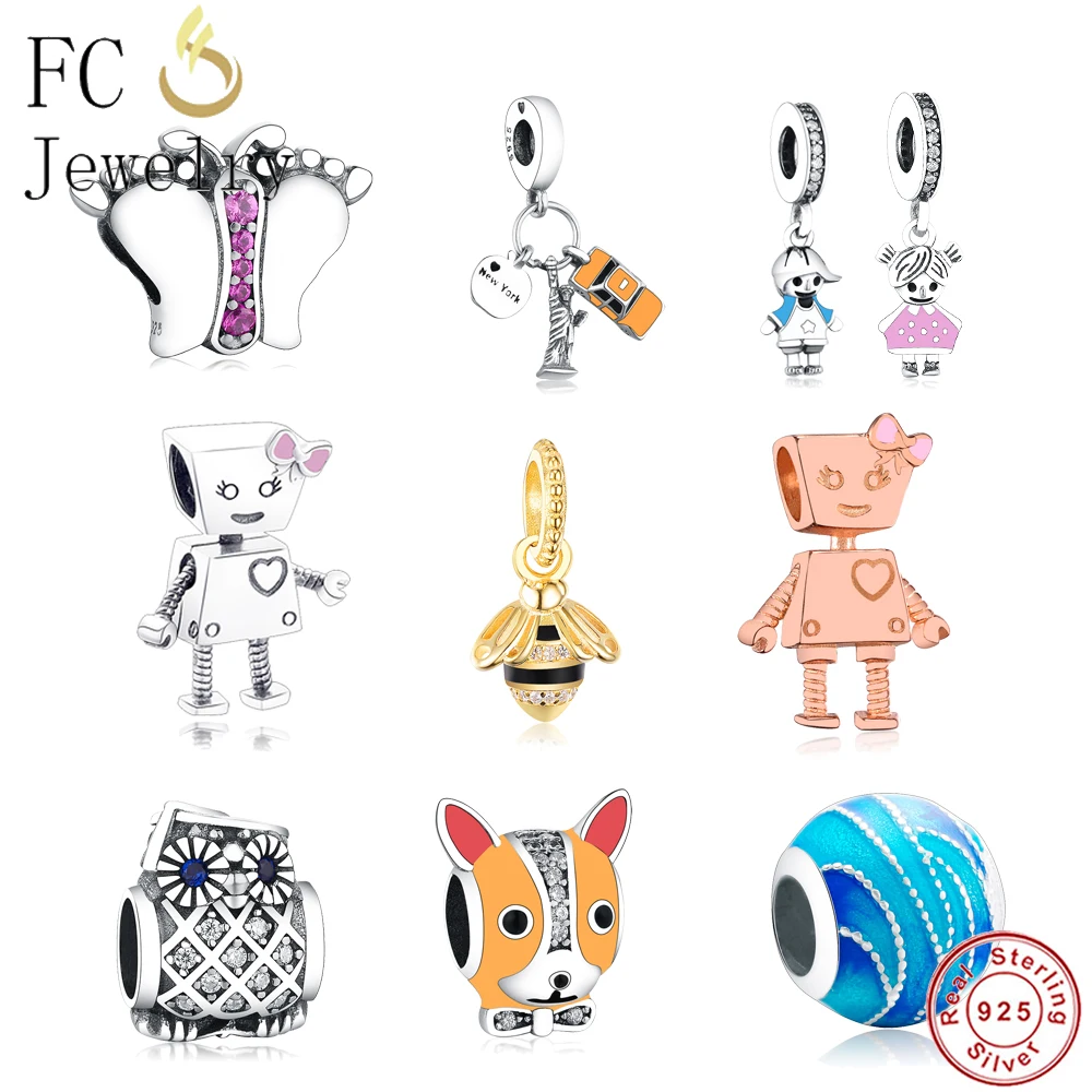 Rose Golden Bot Robot Genuine 925 Silver Charm Bead Fit Original Pandora Charms Bracelet European Jewelry Gifts Berloque Making
Rose Golden Bot Robot Genuine 925 Silver Charm Bead Fit Original Pandora Charms Bracelet European Jewelry Gifts Berloque Making