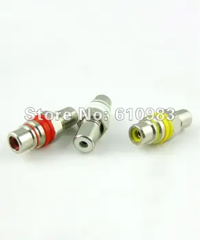 600 pieces RCA adapter Yellow & White & Red color RCA female to RCA female bulkhead straight connector adapter for Randy Dennis
600 pieces RCA adapter Yellow & White & Red color RCA female to RCA female bulkhead straight connector adapter for Randy Dennis
