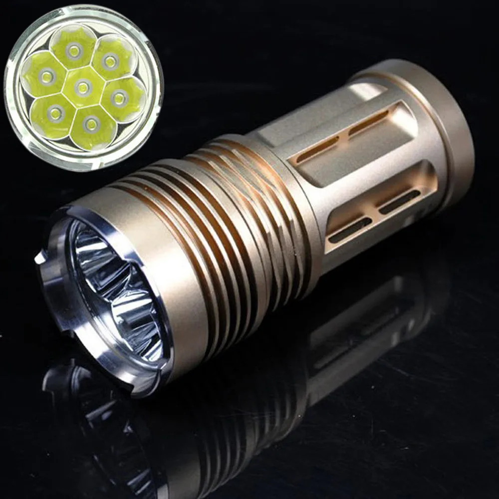 9000 LM 7x XML T6 LED 18650 Tactical Flashlight Torch Hunting Lamp Light Lampe LED Camping Work light Linterna Lanterna Powerful
9000 LM 7x XML T6 LED 18650 Tactical Flashlight Torch Hunting Lamp Light Lampe LED Camping Work light Linterna Lanterna Powerful