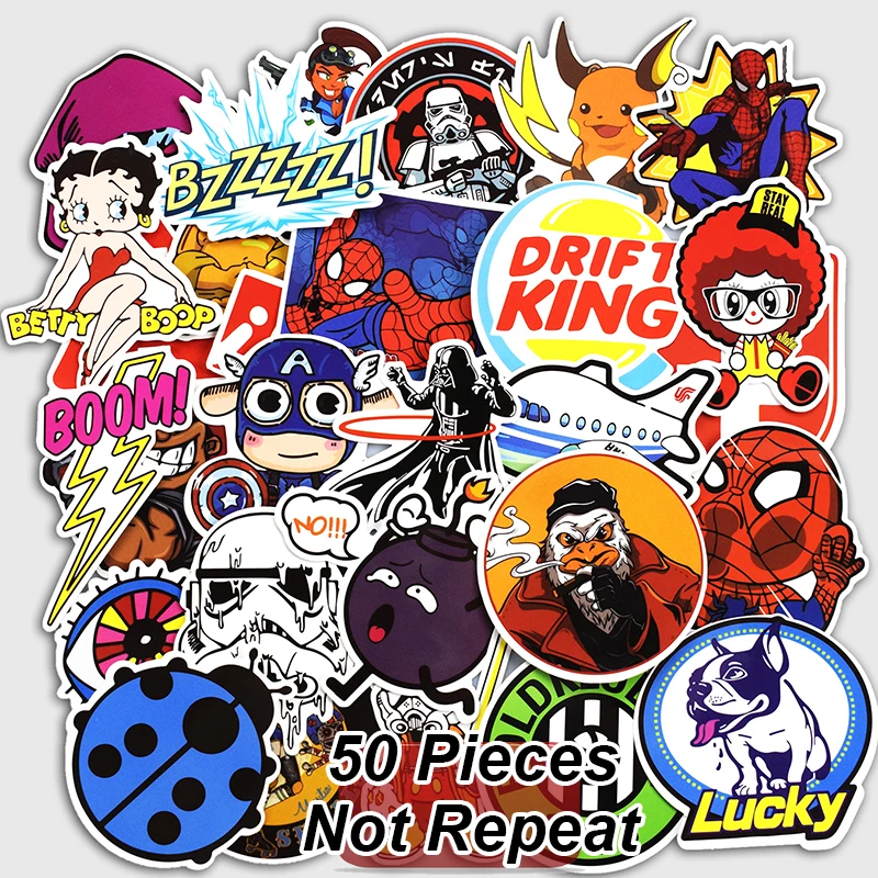 50 PCS Stickers Mixed Home Decor Toy Phone Skateboard Waterproof DIY Decal Luggage Laptop Car Styling JDM Doodle Funny Sticker
50 PCS Stickers Mixed Home Decor Toy Phone Skateboard Waterproof DIY Decal Luggage Laptop Car Styling JDM Doodle Funny Sticker