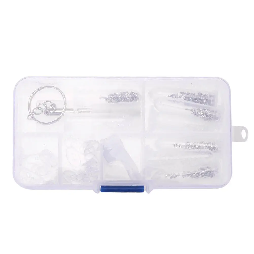 SEWS-Optical Glasses Repair Kit Eyeglass Repair Screws Tool Box Eyeglass Sunglasses Screw Nut Nose Pad Assortment Set
SEWS-Optical Glasses Repair Kit Eyeglass Repair Screws Tool Box Eyeglass Sunglasses Screw Nut Nose Pad Assortment Set