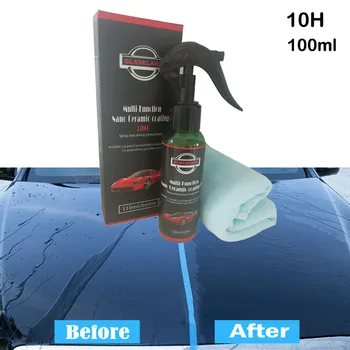 100ML 10H Car Oxidation Liquid Ceramic Coat Super Hydrophobic Glass Coating Set make the car like new 
100ML 10H Car Oxidation Liquid Ceramic Coat Super Hydrophobic Glass Coating Set make the car like new