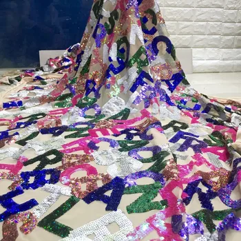 Madison African Letter Sequins Lace Fabric 2019 High Quality Lace French Sequence Tulle Lace Nigerian Lace Fabrics For Wedding
Madison African Letter Sequins Lace Fabric 2019 High Quality Lace French Sequence Tulle Lace Nigerian Lace Fabrics For Wedding