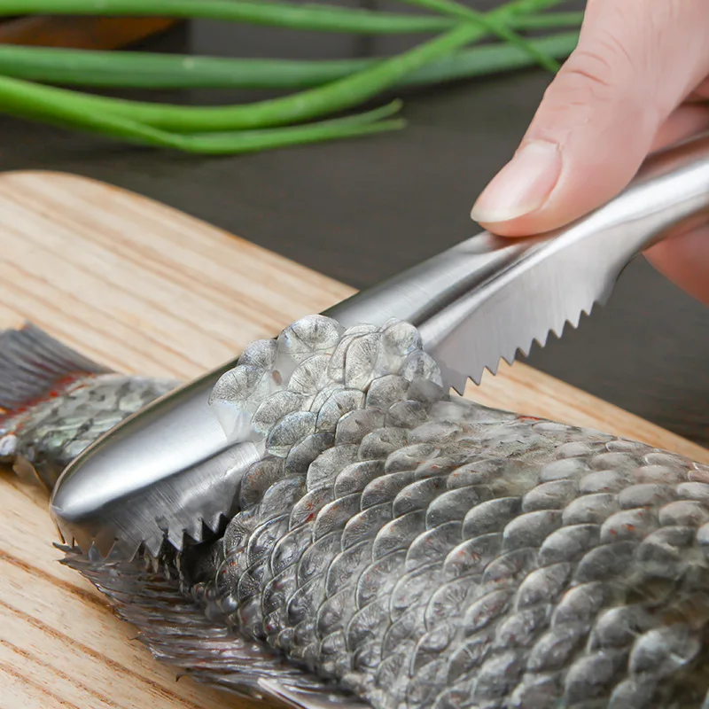 Stainless Steel Fish Scales Fishing Cleaning Remover Kitchen Tools Fish Cleaning Knife Skiner Fish Skin Scraper Kitchen Gadget
Stainless Steel Fish Scales Fishing Cleaning Remover Kitchen Tools Fish Cleaning Knife Skiner Fish Skin Scraper Kitchen Gadget