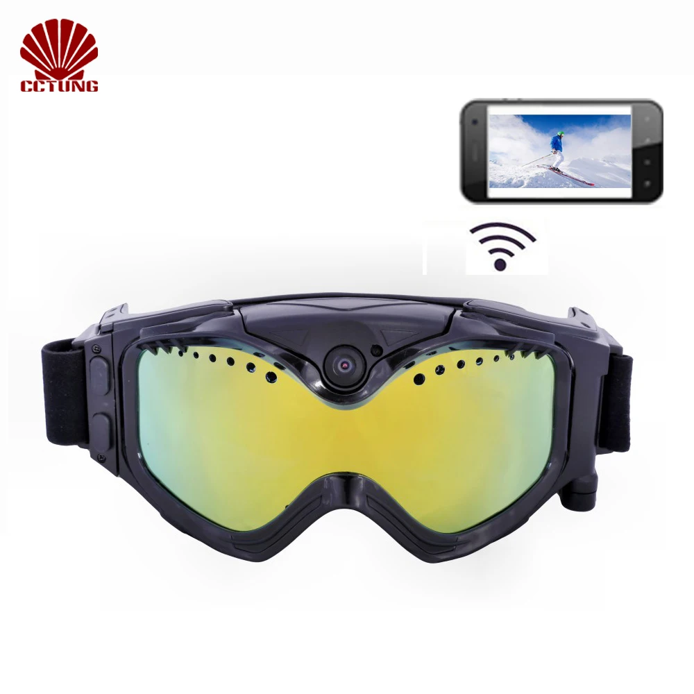 1080P HD Ski-Sunglass Goggles WIFI Camera & Colorful Double Anti-Fog Lens for Ski with Free APP Live Image Video Monitoring_0