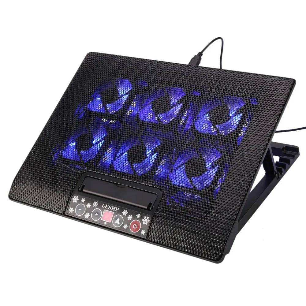 Lightweight 6 Big Fan 2 USB Laptop Cooler Laptop Cooling Pad LCD Panel Adjustable Speed Notebook cooling Pad Radiator
Lightweight 6 Big Fan 2 USB Laptop Cooler Laptop Cooling Pad LCD Panel Adjustable Speed Notebook cooling Pad Radiator