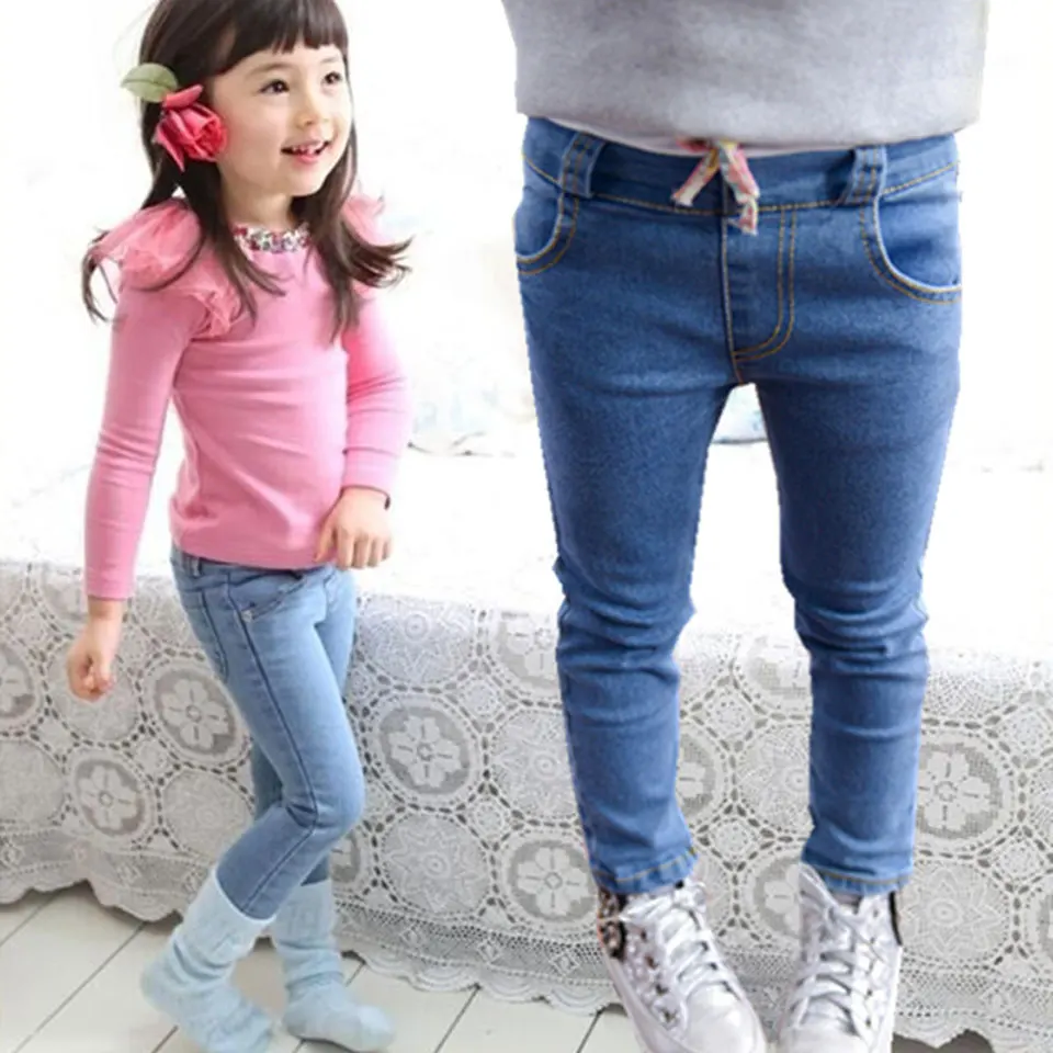 2018 New Style Girls Jeans Kids Clothing Pants For Girls Spring Trousers Children Jeans Elastic Waist Solid 2 Colors Fashion 
2018 New Style Girls Jeans Kids Clothing Pants For Girls Spring Trousers Children Jeans Elastic Waist Solid 2 Colors Fashion