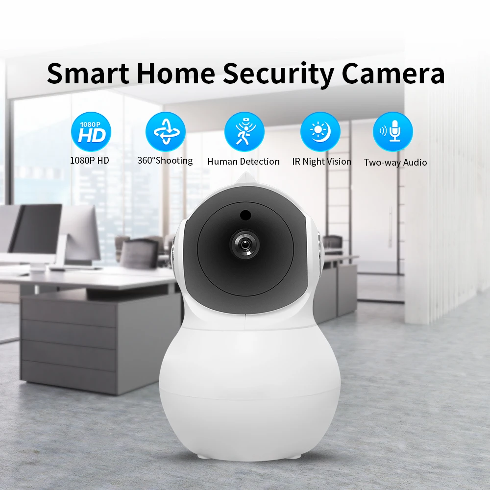 Home Security Camera Wireless 1080P IP Surveillance Monitor Two-way Audio with Night Vision Motion Detection Monitor Camera
Home Security Camera Wireless 1080P IP Surveillance Monitor Two-way Audio with Night Vision Motion Detection Monitor Camera