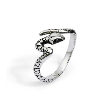 100% Pure 925 Sterling Silver Jewelry Snake Rings Opening Vintage Men Signet Ring For Women Fine Gift R1014 
100% Pure 925 Sterling Silver Jewelry Snake Rings Opening Vintage Men Signet Ring For Women Fine Gift R1014