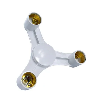 High Quality 3 In 1 E27 to E27 LED Lamp Bulbs Socket Splitter Adapter Holder White Color For Photo Studio
High Quality 3 In 1 E27 to E27 LED Lamp Bulbs Socket Splitter Adapter Holder White Color For Photo Studio