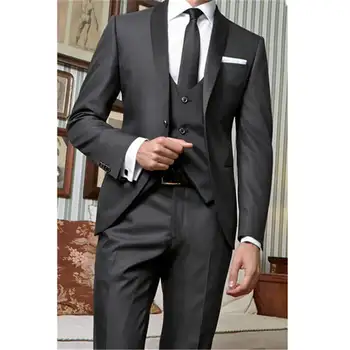 Professional Set For Male Custom Made Wedding Men's Suit Business Suit Terno Masculino Slim Fit 3 Pieces Jacket+Pant+Vest
Professional Set For Male Custom Made Wedding Men's Suit Business Suit Terno Masculino Slim Fit 3 Pieces Jacket+Pant+Vest