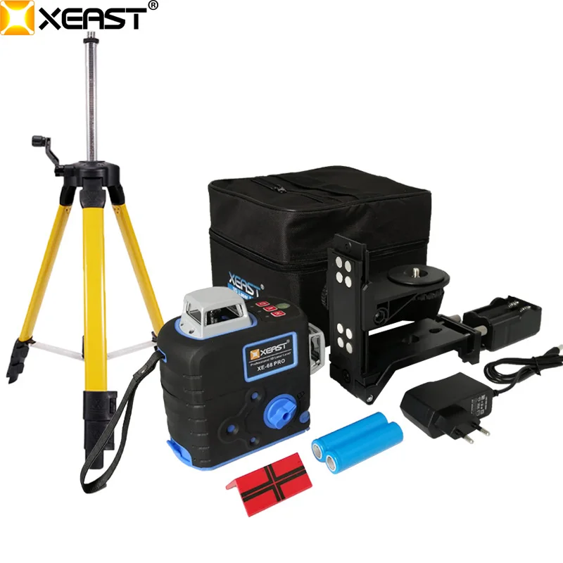 XEAST XE-68R Pro 3D Laser Levels 12 Lines Cross Level with Tilt Function and Self Leveling Outdoor 360 Rotary Red Laser
XEAST XE-68R Pro 3D Laser Levels 12 Lines Cross Level with Tilt Function and Self Leveling Outdoor 360 Rotary Red Laser
