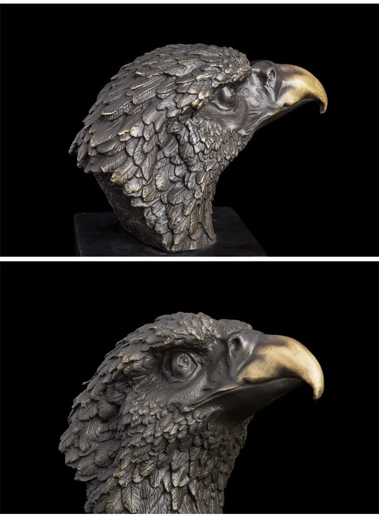 TNUKK Arts Crafts Copper Statues Chinese Lucky Art Product Eagle Head Figurine Fortune Hawk Sculpture Upscale Business Gifts.
TNUKK Arts Crafts Copper Statues Chinese Lucky Art Product Eagle Head Figurine Fortune Hawk Sculpture Upscale Business Gifts.
