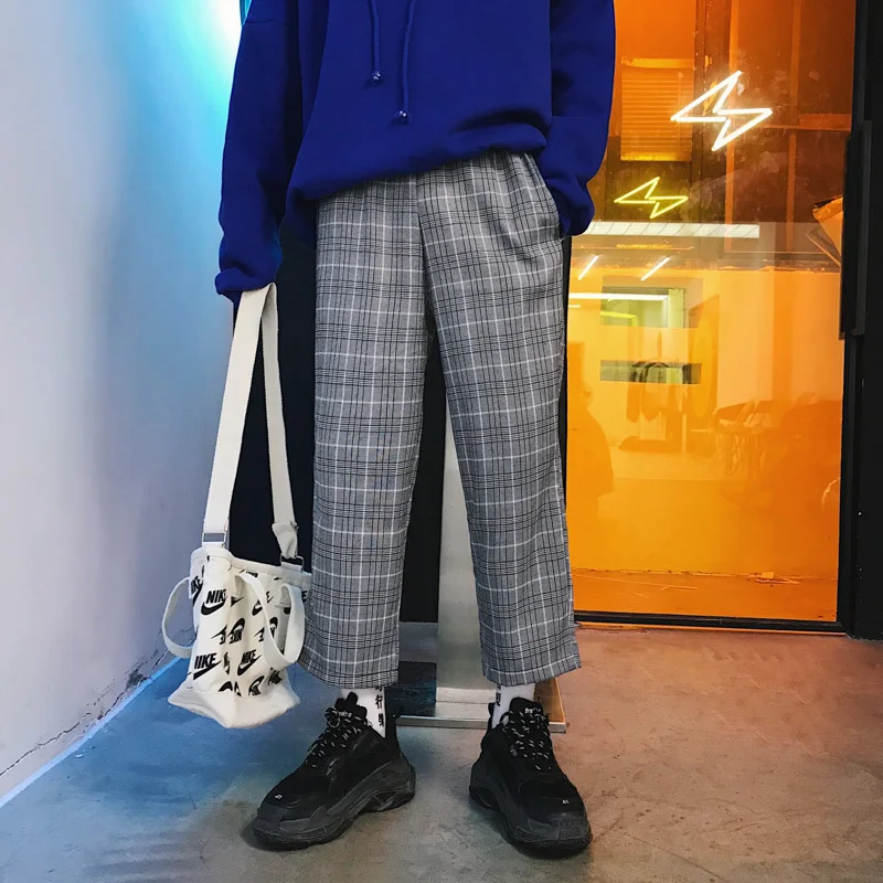 2018 Men's Fashion Plaid Printing Cotton Casual Pants Straight Youth Pop High Quality Loose Trousers Joggers Sweatpants M-XL
2018 Men's Fashion Plaid Printing Cotton Casual Pants Straight Youth Pop High Quality Loose Trousers Joggers Sweatpants M-XL