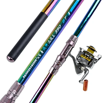 Fashion High Quality Carbon Fishing Set Hard Long Sea Pole Telescopic Fish Rod Throwing Power Hand Rod with Reel 3.6-4.5m
Fashion High Quality Carbon Fishing Set Hard Long Sea Pole Telescopic Fish Rod Throwing Power Hand Rod with Reel 3.6-4.5m