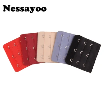 Nessayoo 3Pcs Bra Buckle Three Row Elastic Long Bra Buckle Extension 3 Hook Narrow 3 Hook 3 Rows Black Wine red Pink Beige Gray
Nessayoo 3Pcs Bra Buckle Three Row Elastic Long Bra Buckle Extension 3 Hook Narrow 3 Hook 3 Rows Black Wine red Pink Beige Gray