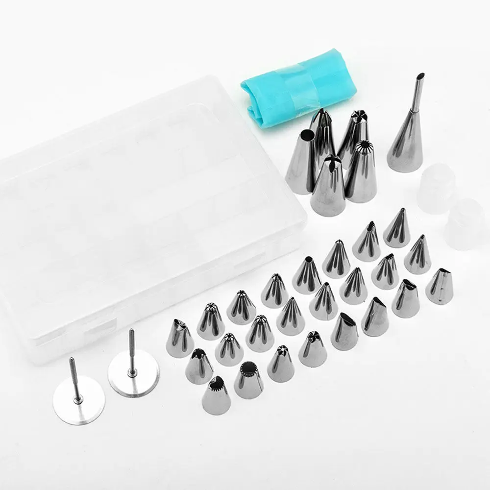 36pcs/set Cake Piping Tips Mouth Set Cake Decorating Tools Spherical Baking Nozzle Tool DIY Nozzle Bag with box
36pcs/set Cake Piping Tips Mouth Set Cake Decorating Tools Spherical Baking Nozzle Tool DIY Nozzle Bag with box