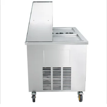 The most popular! double stainless steel ice pan fried ice cream machine with 11 topping tanks
The most popular! double stainless steel ice pan fried ice cream machine with 11 topping tanks