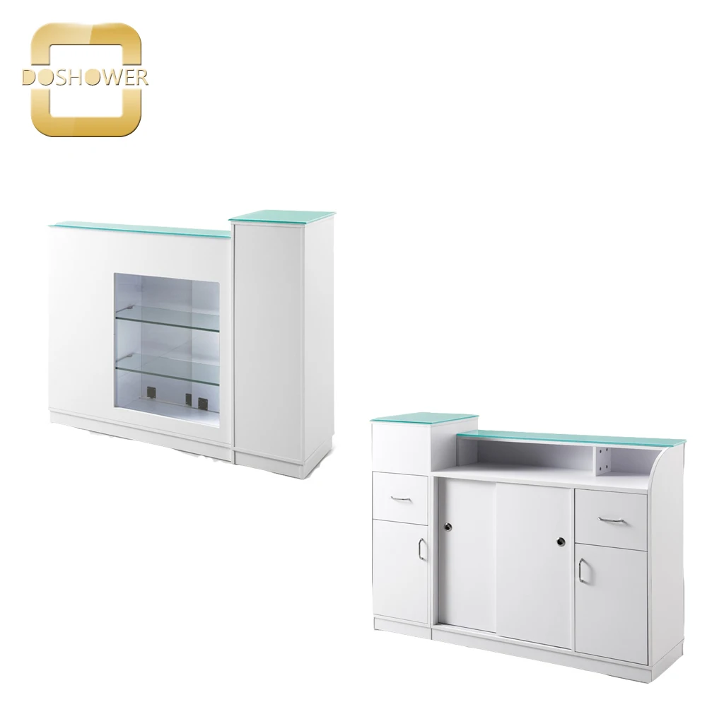 Doshower manicure tale nail salon furniture of salon customer front table furniture sets with beautiful stools reception table
Doshower manicure tale nail salon furniture of salon customer front table furniture sets with beautiful stools reception table