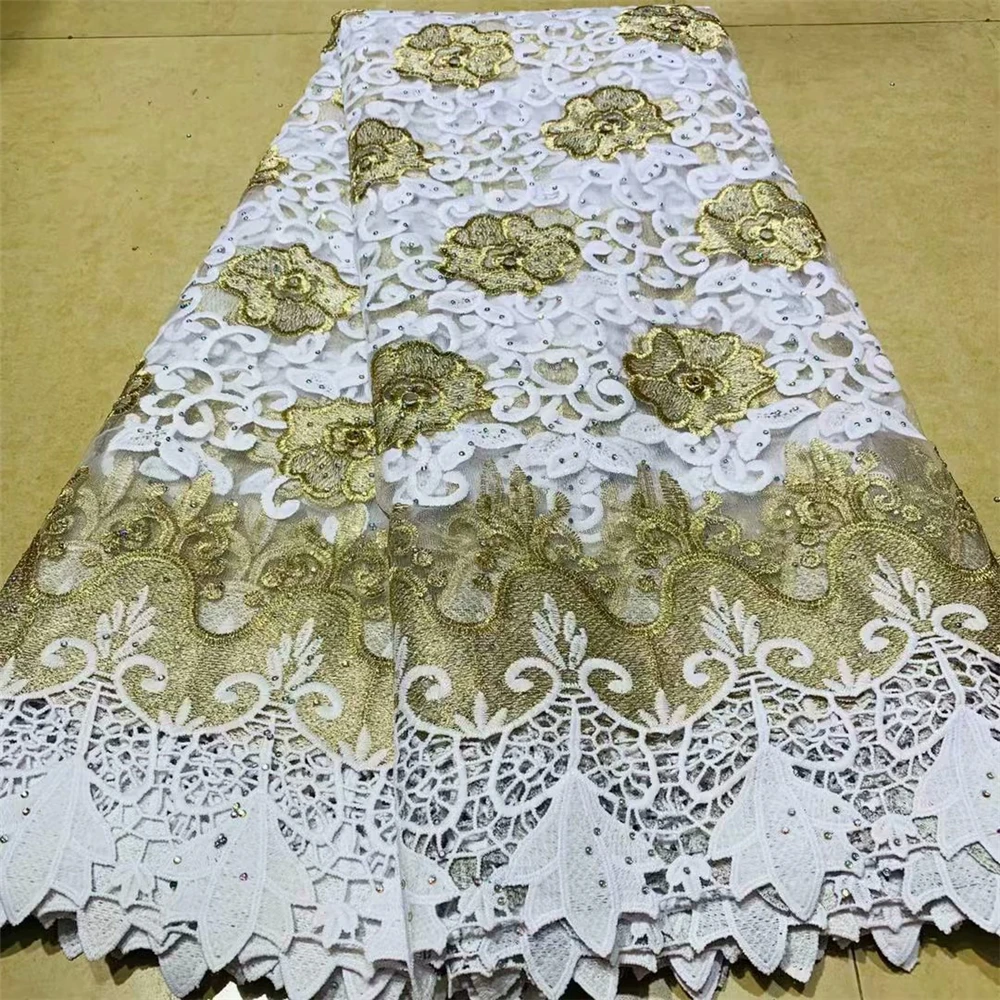 African Lace Fabric 2019 High Quality Lace Lace Fabric Embroidery lace trim 5yards For African Bridal dress
African Lace Fabric 2019 High Quality Lace Lace Fabric Embroidery lace trim 5yards For African Bridal dress