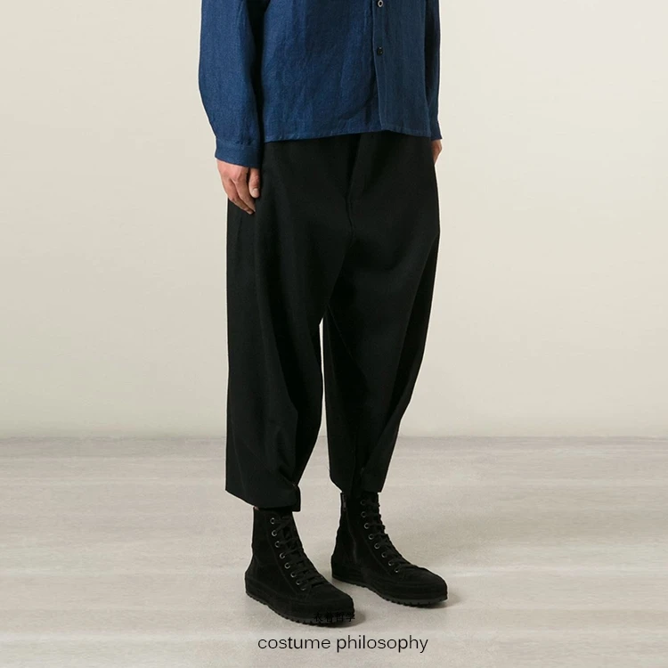 27-44! 2019 New Men's clothing GD Fashionable Loose trousers wool nine - minute leg pants plus size singer costumes
27-44! 2019 New Men's clothing GD Fashionable Loose trousers wool nine - minute leg pants plus size singer costumes