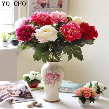 YO CHO Simulation silk peony flowers living room floor cloth flower decorative flower
YO CHO Simulation silk peony flowers living room floor cloth flower decorative flower