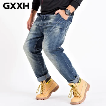 GxxH new fashion Large size Elastic waist jeans men plus fertilizer to increase Loose elastic waist Blue trousers Size XXL-6XL
GxxH new fashion Large size Elastic waist jeans men plus fertilizer to increase Loose elastic waist Blue trousers Size XXL-6XL